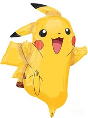 Party Supplies 7pc Pikachu Foil Balloon Bouquet Decorations