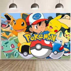 Anime Birthday Party Decorations,Happy Birthday Banner Backdrop for Birthday Par