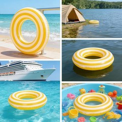 2PCS Floats for Adults Rings Lollipop Striped Pool Float Large Swim Ring for …