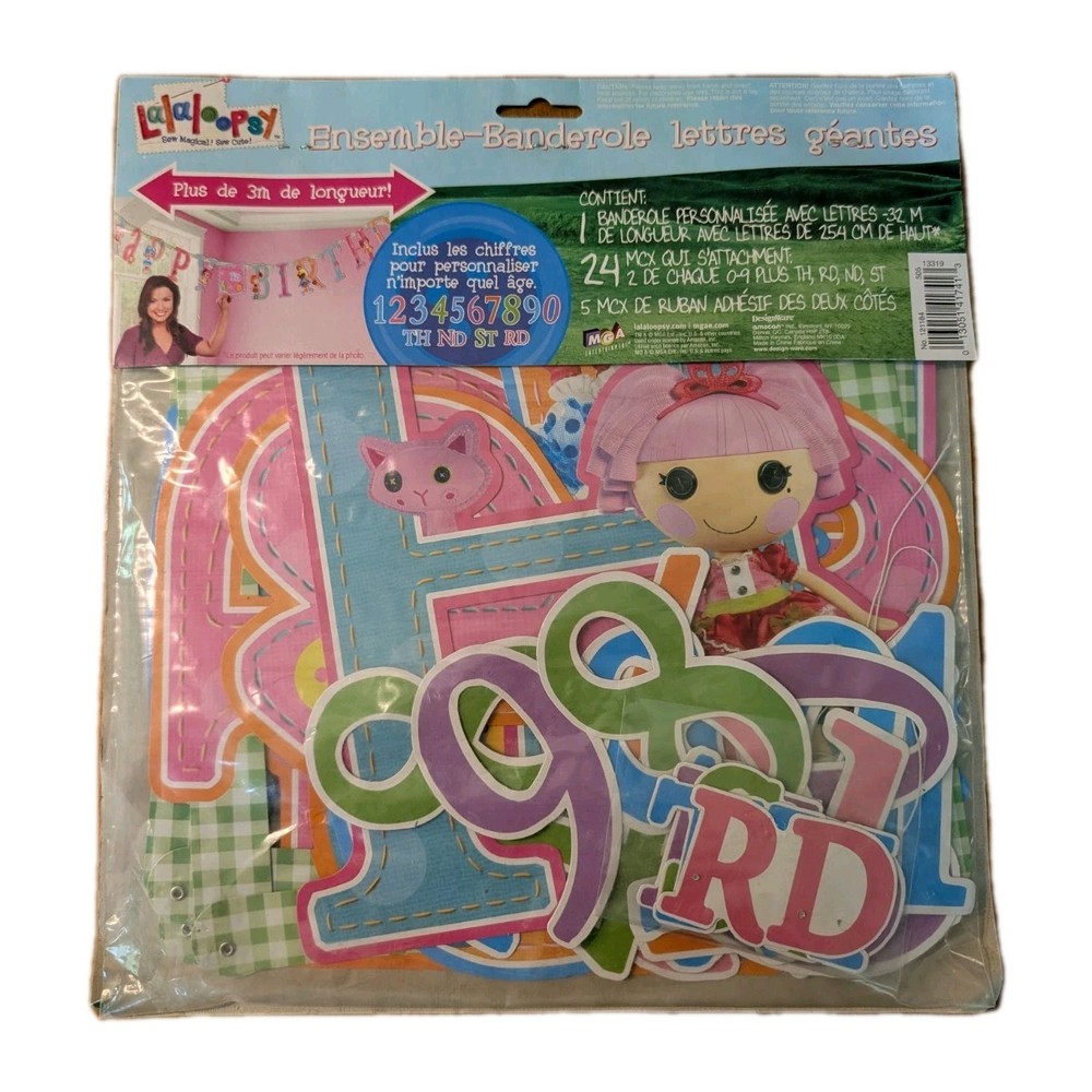 Lalaloopsy Jumbo Letter Banner Kit – Includes Numbers To Customize For Any Age