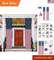 Celebrate with a Stylish American Flag Banner – 70″x13″ for Indoor/Outdoor Use