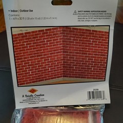 2 Beistle Brick Wall Backdrop Decoration Party Supply Photo Insta-Theme 4′ x 30′