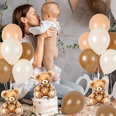 6 Sets Balloon Stand Kit for Table Bear Baby Shower Centerpieces with Balloon Ba