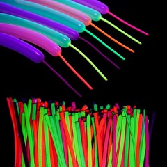 Neon Tying Balloons – Fluorescent Neon Glow Party Balloons for Tying Balloon …