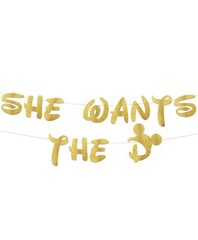 Funny Bachelorette Party Gold Glitter Banner – Bachelorette Party Decorations,