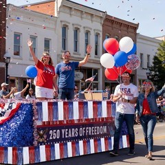 250Th Anniversary Patriotic Parade Float Decoration Kit, 250 Years Independence
