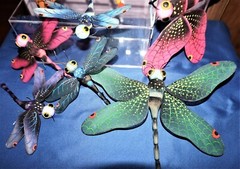 9 Dragonfly Nylon Mesh Decorations Hanging Décor Girl Bedroom Baby Nursery