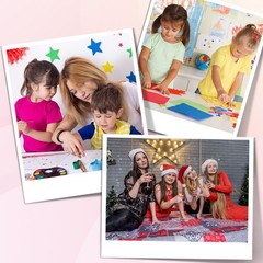 50 Pack 3.1×3.4 Inch Multi Color Heart Paper Cutouts Bulletin Board Decor