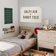 Beach Decor, Funny Summer Ocean Coastal Surf Banner, Salty Sandy Toes Banner …