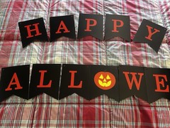 Happy Halloween Banner Black And Orange