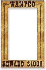Lightweight Western Wanted Frame for Photo Booth – 15.5″ x 23.5″ Decor