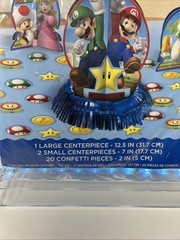 Super Mario Brothers Table Decorating Kit Party Centerpieces Confetti Nintendo