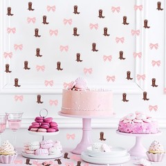 200pcs Gender Reveal Confetti, Boots Or Bows Gender Reveal Decorations Party …