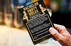 Brosash Funny Bachelor Party Decorations (Gold Bachelor Banner, Bachelor Sash, 1