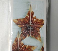 Ginger Ray 3 Gold Star Fan Decorations Metallic Paper Stars Party Decor