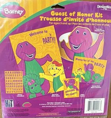 DesignWare Barney & Friends Guest of Honor Kit Party Decorations, Ages 5-12