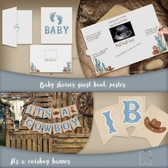 Exciting Cowboy Baby Shower Decorations Set – A Little Cowboy is on the Way!
