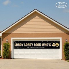 Lordy Lordy Look WhoS 40 Decorations Large Funny Forty Birthday Banner for Men