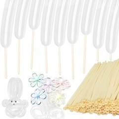 Clear 260 Balloons 100 Count Long Latex Balloon Arch Twisting
