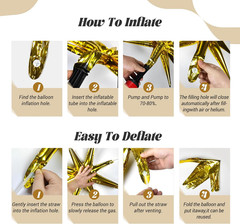 Black and Gold Balloons Garland Arch Kit, 5 10 12 18inch Black Gold Confetti Lat