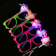 12 LED Unicorn Glasses Light Up Sunglass Flashing Unicorn Party Favors