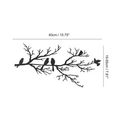 Modern Metal Bird Pendant Wall Decor for Living Room and Office Spaces