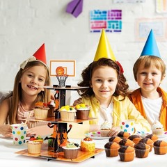 Basketball Party Decorations Cupcake Stand Sports Theme Birthday Favors