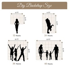 12 Pcs Gold Shimmer Wall Backdrop Panels Square Sequin Party Decoration 3×4 Ft
