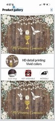 NEW Mi Primera Comunion Photo Backdrop Rustic Wood &Floral Communion banner
