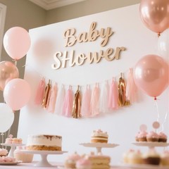 20 Pcs Tassel Garland, Boho Party Decor, Bridal Shower Wedding, Pink