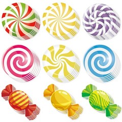 90 Pcs 5 In Candy Paper Cutouts Bulletin Board Decorations for Birthday Party