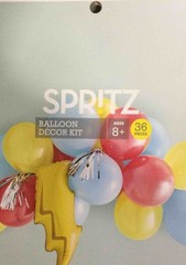17 Count Superhero Pow Baloon Pack Spritz