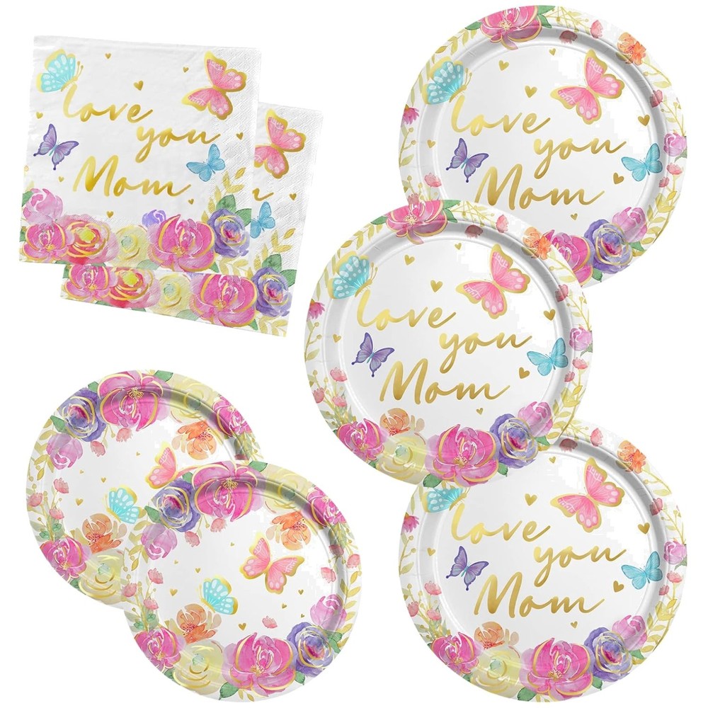 Happy Mother’s Day Tableware Pack – 50 Count