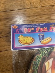 Fun Food Cutouts Decorations 1997 Beistle 4 Pack 16″ New RARE