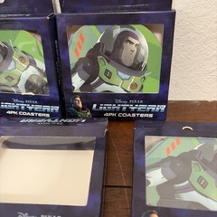 Disney Pixar Buzz Lightyear Drink Coasters 20 Kids Birthday Party Decorations
