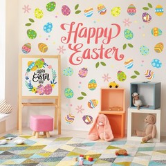 48 PCS Colorful Easter Egg Shape CutOuts Spring Cardboard Paper DIY Crafts