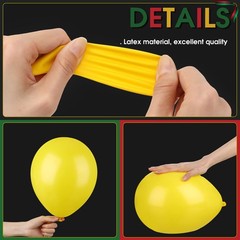 100 Juneteenth Latex Balloons – Rasta Reggae Red Green Yellow Black White, 420 P