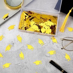 Gold Graduation Cap Confetti 2026 Sequins Party Decorations Table Scatter
