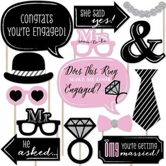 Engagement, You’re Getting Married – Engagement Photo Booth Props – Free Ship