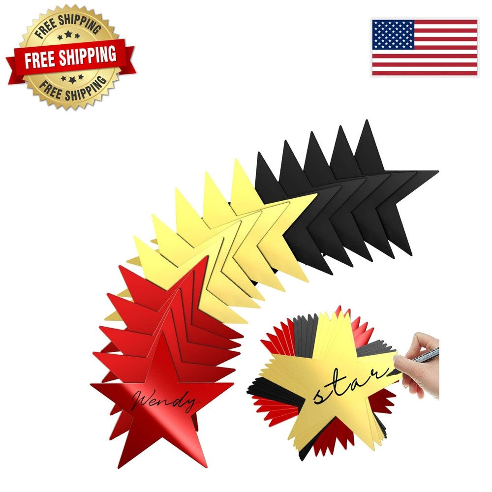 Customizable 6-Inch Star Cutouts – 80 Pieces for Classroom & Party Decor