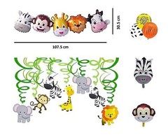92 pcs Jungle Theme Birthday Party Decorations Safari Animals Theme Birthday