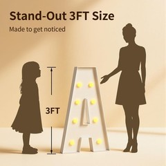 Marquee Letters 3 Feet Tall Large Light Up Letters E Happy Birthday Decoratio…