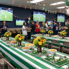 8 Pcs Football Grass Placemats Table Centerpieces Decoration 12 x 12 Inch Art…