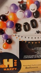 New H for Happy Halloween Decorations Balloons & Bats -5344