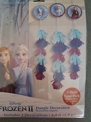 2- Disney’s Frozen II Party Dangle Decoration 3-Pc. (Get Both Packs)