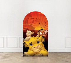 Lion King Simba Arch Backdrop Cover Birthday Baby Shower Photo Background Decor