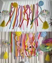 260 globos – Globos largos transparentes para atar arcos de globos, delgados