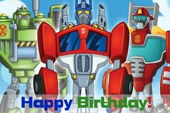 3×6 Transformers Vinyl Birthday Banner