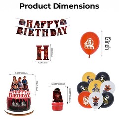 Stranger Things TV Birthday Decorations Party Supplies Set Include Banner
