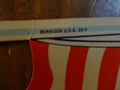 15 Die Cut Vintage Dennison, Eureka Decorations Flag, Liberty Bell, Eagle, Bell